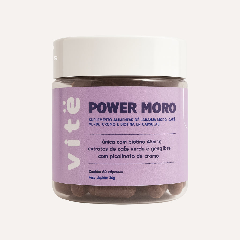 Power Moro com Laranja Moro, Café Verde e Cromo - 6O cápsulas