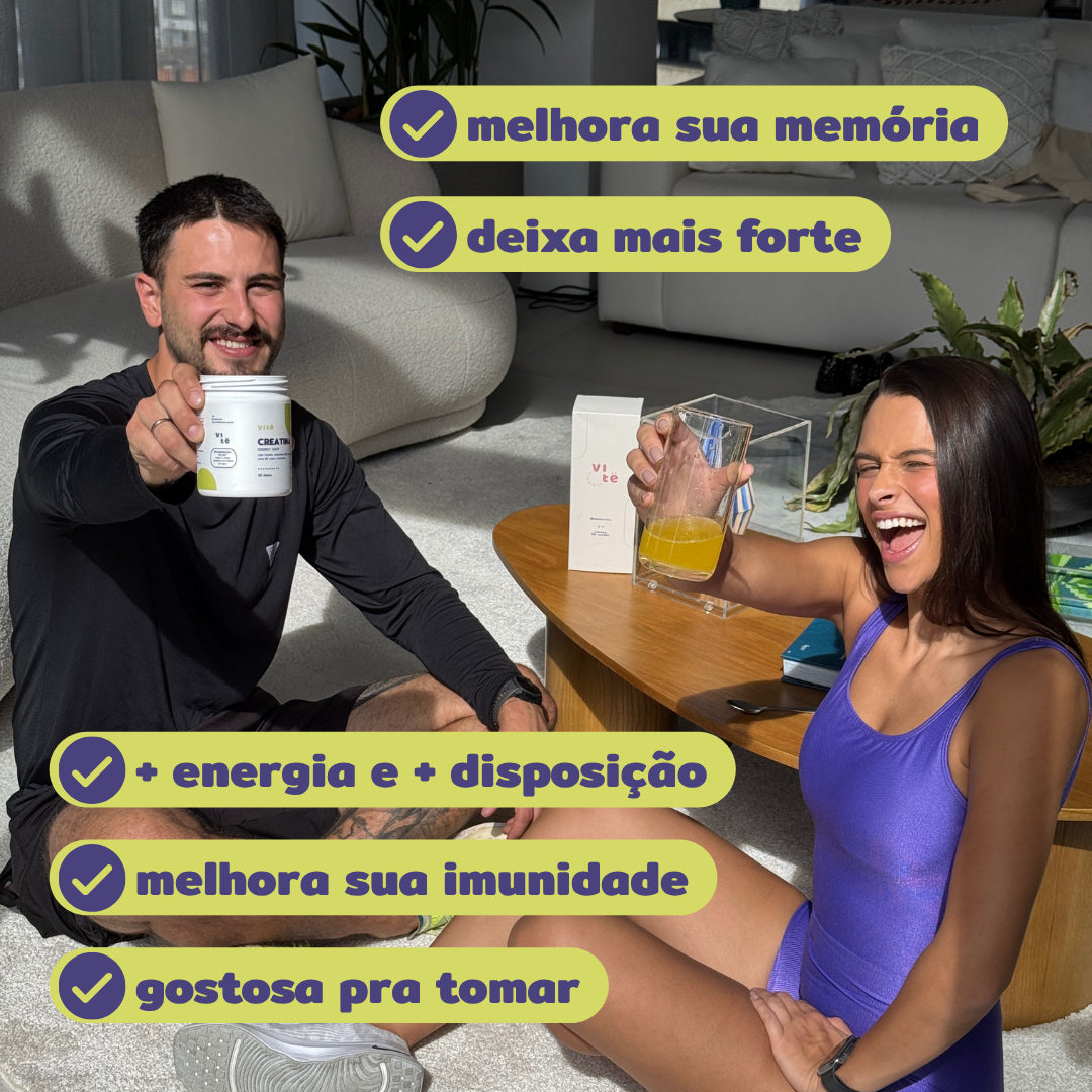 CreaShot - Shot Matinal com Creatina em Pote