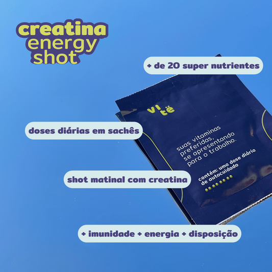 Creatina Energy Shot em Sachês