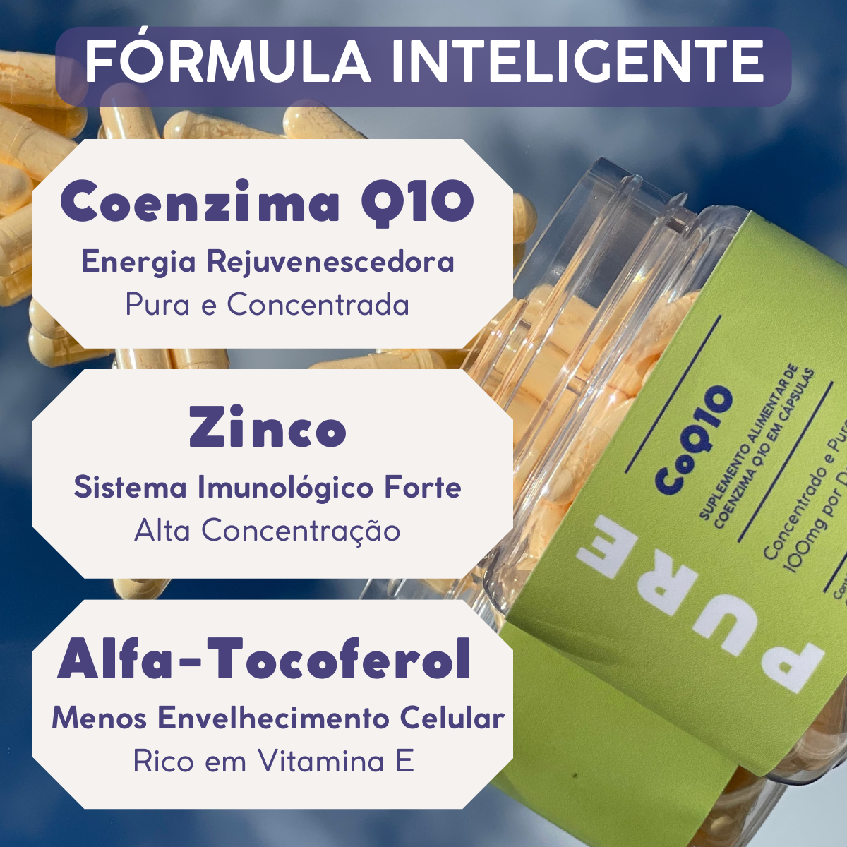 Coenzima Q10 100mg - 60 cápsulas