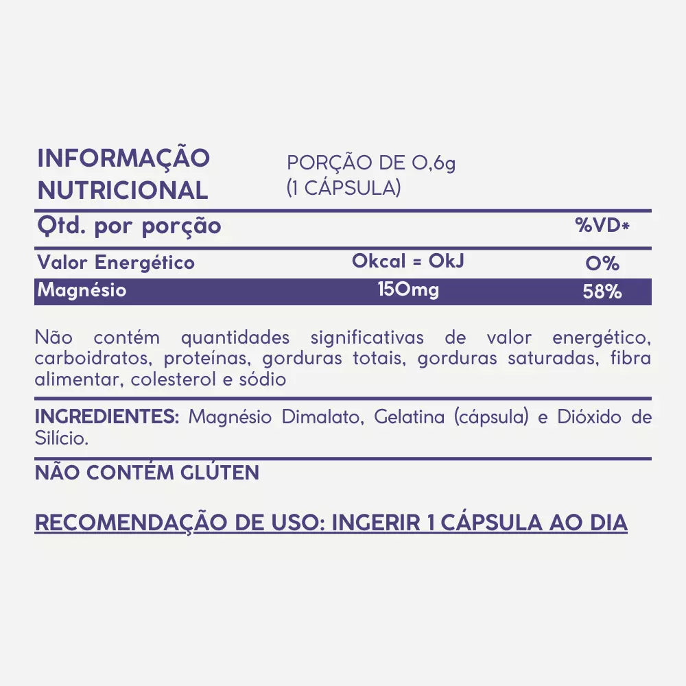 Magnésio Quelato + Dimalato em Pote