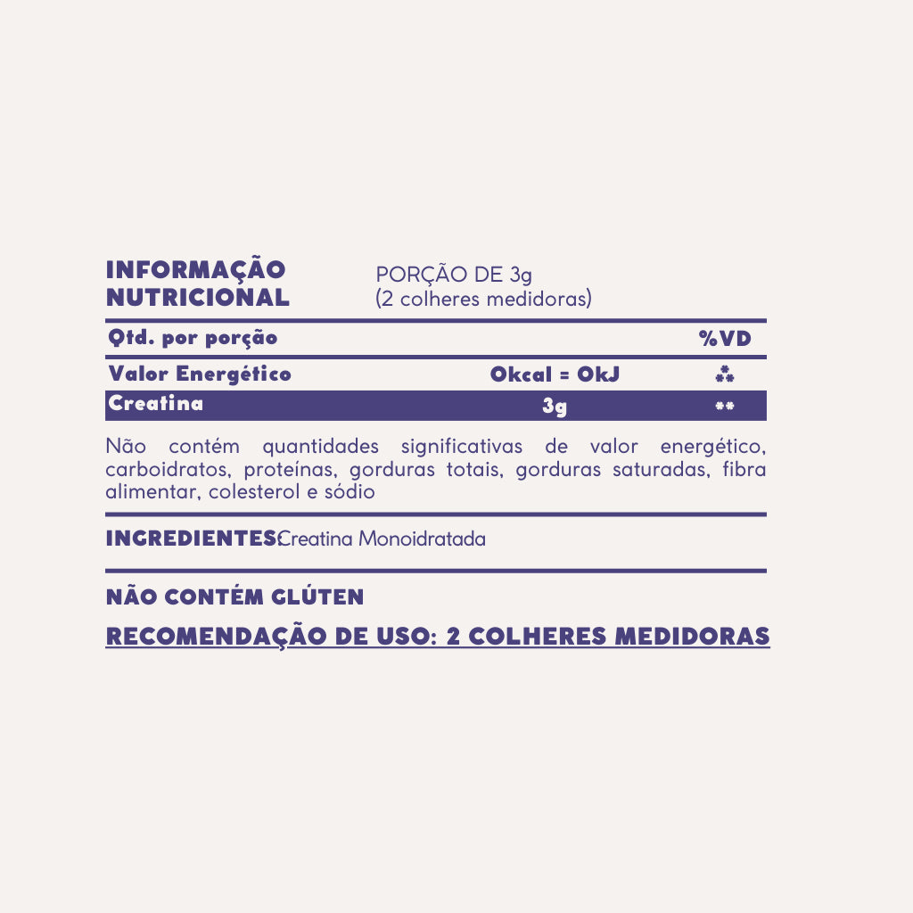 Creatina Monohidratada em Pote