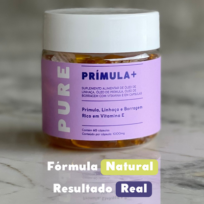 PURE Prímula+ Borragem e Linhaça - 60 cápsulas