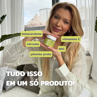 Complexo Detox da Vitê com Curcumina, NAC, Betacaroteno, Pimenta Preta e Vitamina E