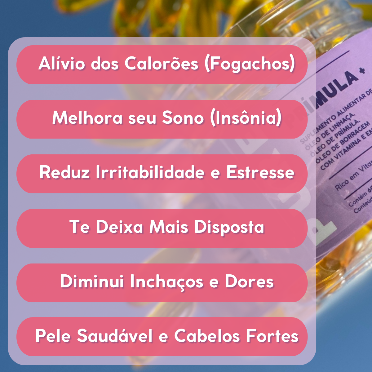 PURE Prímula+ Borragem e Linhaça - 60 cápsulas