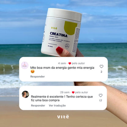 Creatina Energy Shot em Pote