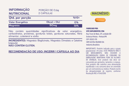 Magnésio Quelato + Dimalato