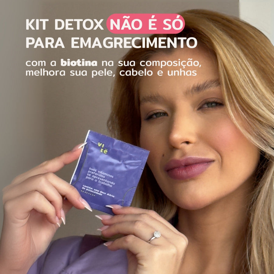 kit detox vitê com sachês diários
