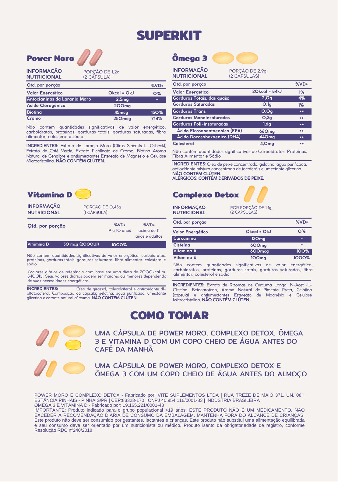 SuperKit de Emagrecimento Vitê