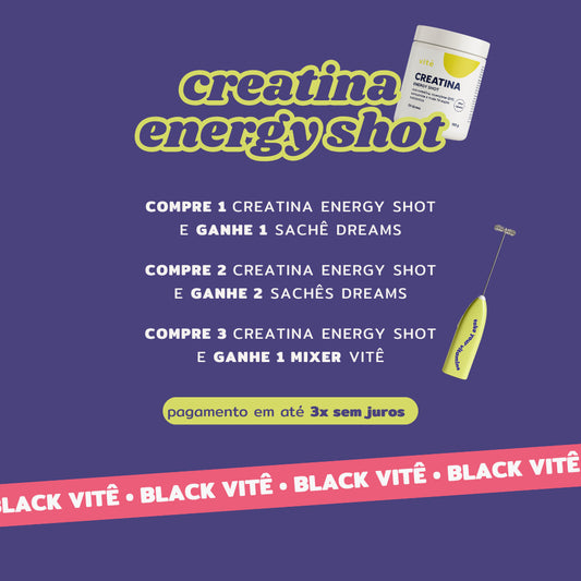 Creatina Energy Shot em Pote