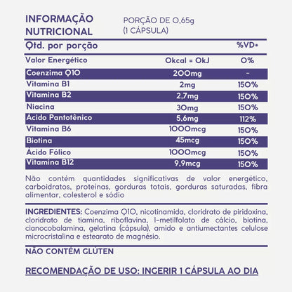 Coenzima Q1O 2OOmg em Pote