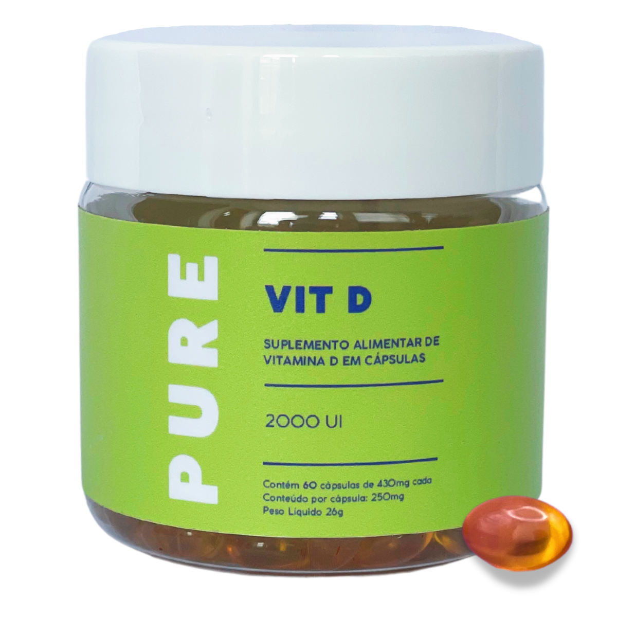 Vitamina D3 2000UI - 60 cápsulas