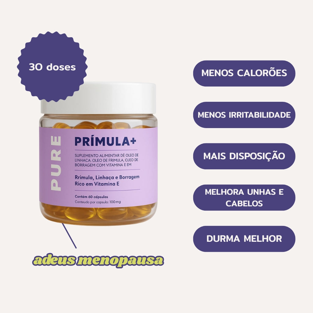 O Original para Menopausa - PURE Prímula+ em Pote